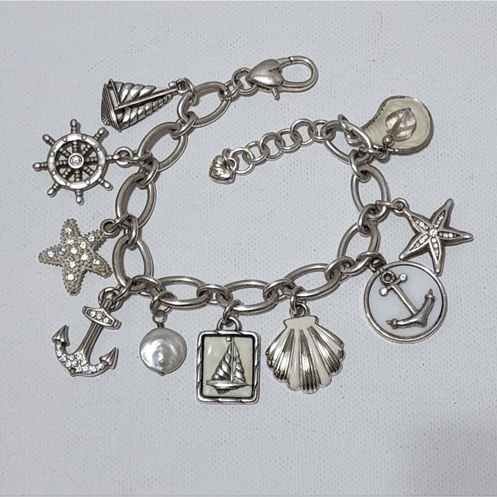 Brighton Ship to Shore nautical Beach sailing‎ charm bracelet